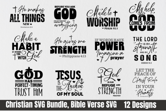 Christian SVG Bundle: Graphics for T-Shirt Designs