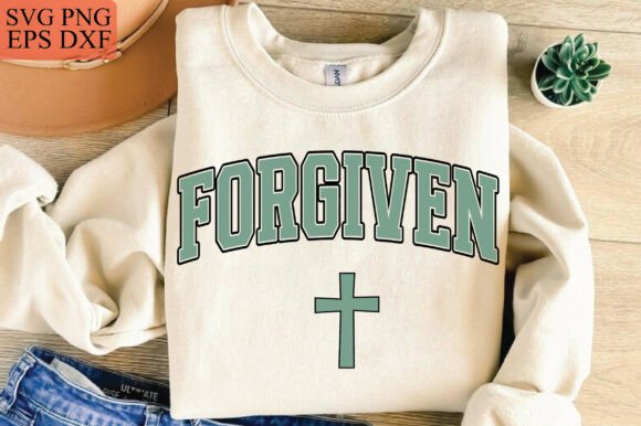 Forgiven Jesus Cross SVG: Graphics for T-Shirt Designs