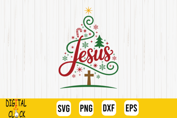 Jesus Christmas Christian Christmas SVG Graphics & T-Shirt Designs