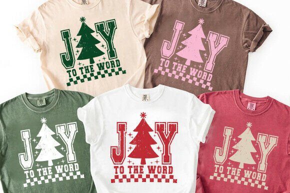 Joy to the Word PNG: Vintage Graphics for T-Shirt Designs