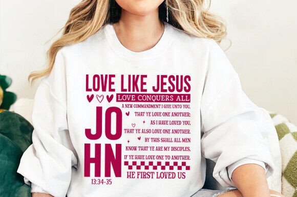 LOVE LIKE JESUS Graphics for T-Shirt Designs