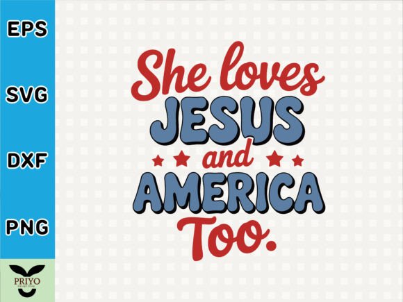 She Loves Jesus and America Too T-Shirt Graphics Review
