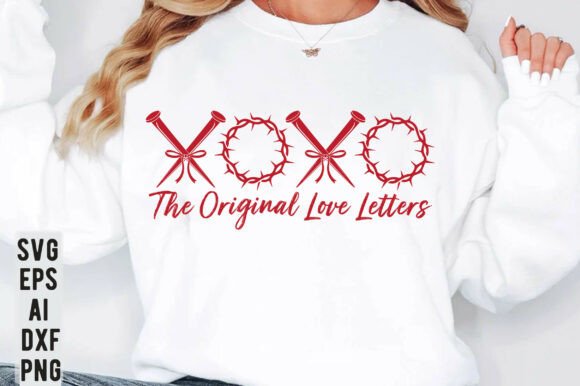 XOXO Love Letters Christian SVG: Graphics & T-Shirt Designs